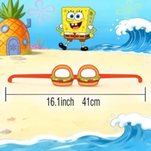 SpongeBob SquarePants 12pcs/6pcs Square Pants Character Masks, Cartoon Character Costume Props, Holiday Decoration, Suitable For Birthday, Halloween Theme Party. Fun Dress-Up Toy, Ideal Party Decoration And Theme Party Gift. (Random Style) - Multicolor - View 8