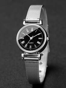 New Minimalist Round Quartz Watch For Girls, Suitable For Parties, Festivals, And Mother's Day Gift - Multicolor - View 4