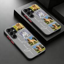 Personalized Custom Name Phone Case Compatible With Samsung Galaxy S26 S25 Plus And Ultra Series Custom Initial Printed Protective TPU Case Compatible With Samsung Galaxy S26 S25 Plus And Ultra Cover Stylish Slim Bumper Protection Edge Raised Anti Drop Mobile Phone Cover Daily Gift For Family And Friends - Blue - View 9