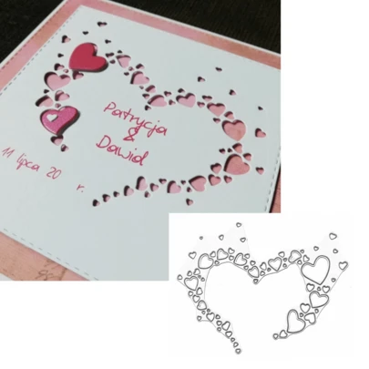 Heart-Shaped Metal Cutting Dies, Love-Shaped Wedding Cutting Paper Molds, DIY Handmade Card Cutting Templates, DIY Embossed Card Making, Photo Decorative Paper Molds, Scrapbooking And Other Products