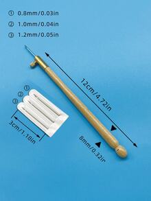 3pcs Embroidery Crochet Hook Set, Multi-Purpose Crochet Tool Kit Suitable For Handcraft, Beading Projects, DIY Jewelry Making And Sewing - French Crochet - View 8