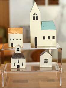 6pcs Transparent Acrylic Jewelry Display Stand, Sneaker Display Rack, Candy Display Shelf, Action Figure Model Display Rack - Clear - View 6