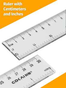30cm Transparent Ruler, Learning Supplies, Stationery, Student Supplies, High School, Middle School, Office Supplies, Suitable For Valentine's Day, Wedding, Birthday, Back To School, Mother's Day - A - View 9
