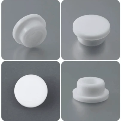 3/5/8PCS Washbasin Drain Plug - White, Silicone Sink Overflow Hole Cover, Press Type Sink Drain Plug, Kitchen Sink Anti Overflow Plug, Overflow Plug, Kitchen Sink Accessories - Press Type Sink Water Stop Plug, Anti Overflow, Easy To Install, Suitable For Home Bathrooms, Kitchens, Office Sinks, Etc.