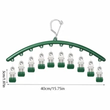 Móc treo quần áo cong đa năng bằng thép không gỉ, thích hợp để phơi tất, đồ lót và các loại quần áo khác. - Nhiều màu - Xem 2