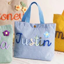 Personalized Name Handbag, Name Tote Bag, Party Gift, Birthday Gift, Mother's Gift, Outdoor Picnic Bag - Multicolor - View 30