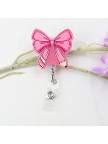 1 chiếc kẹp thẻ đeo hình nơ bút chì màu vàng lấp lánh dành cho mùa tựu trường, chất liệu acrylic, có kẹp, thích hợp làm quà tặng cho giáo viên, học sinh, quà tặng ngày Nhà giáo. - Nơ bút chì nhiều ngăn - Xem 14