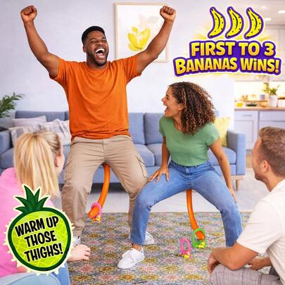 Funny Monkey Tail Game - Hilarious Party Game For Adults, Interactive Family Board Game, Unique Birthday & Christmas Gift, White Elephant & Bachelorette Party Favor