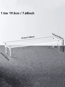 Akrylställ i flera nivåer, förvarings- och displayhylla för hemmet, smyckes- och kosmetikaställ, transparent displayställ för flera lager, tårtställ, parfymställ - Multifärgad - Visa 22