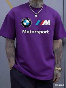 Iconic  Roundel Emblem Representing Precision Automotive Engineering And M Motorsport Logo Signifying High Performance Racing 220g Tshirt - 紫色 - 查看 12