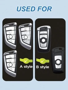 3 Series, 5 Series, X1, X3, X4, X5, X6, 118i, 525Li, 530 Key Holder - Genuine Leather Key Fob Cover, 3D Molded Full Wrap Design With Metal Ring And Strap, Won't Block Signal, Soft Suede Material, Premium Design - Key Shell - View 9