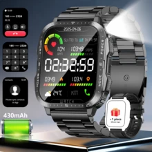 GAWSUG 2026 Men's Smanrt Watrch With Built-In 430 MAh Battery, 1.95 Inch HD Full Touch Display, Wireless Call Answering, Message Remninder, LED Flashighnt,100+ Sport Modes, Multiple Dials, Weather, Music Control - View 11