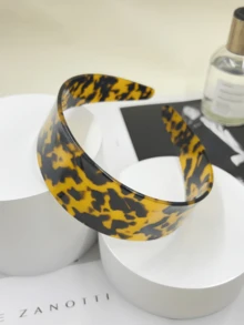 1 chiếc băng đô bản rộng kiểu cổ điển retro họa tiết đồi mồi, chất liệu acetate dày dặn, thời trang, đa năng, tối giản, thanh lịch, phụ kiện làm đẹp tóc tại nhà. - Nhiều màu - Xem 11