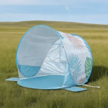 Marine Baby Sun Shelter – UPF 50+ Pop Up Play Tent & Anti-UV Portable Shade, Back To School - Baby Blue - View 9