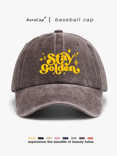 Un gorro lavado con estilo retro apto para todo el año, primavera, verano, otoño e invierno, con correa ajustable, adecuado para el Día de San Valentín, bodas, Navidad, escuela, Día del Padre, deportes al aire libre, viajes, protección solar, regalos esenciales, personalizable, gorra de camionero disponible en negro, rosa, morado y amarillo, accesorio casual