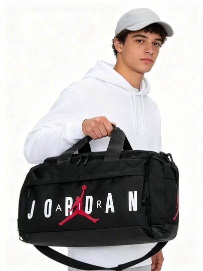 Jordan Túi xách tay, Túi hành lý du lịch Unisex, Túi thể thao tập gym, Túi tập luyện sức chứa lớn JD2423006AD-001