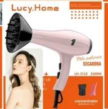Secador de cabello de tres colores, para uso doméstico, color aleatorio - Tipo de Enchufe A USA (110-127V) - Ver 2