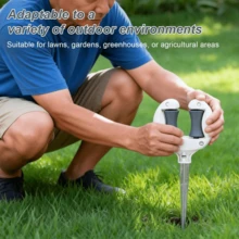 1个花园水管支架,水管导向器,户外植物浇水软管定位器。让您的花园水管整齐有序,防止缠绕。安装和使用简便,非常适合户外花园、草坪和植物浇水。是日常园艺和庭院维护的实用便捷工具。 - 彩色 - 查看 3