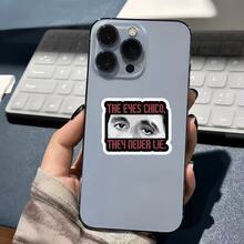 Stiker Film Klasik "Eyes Don't Lie" Bertema Nostalgia & Suasana Seru - Stiker Vinyl Tahan Air - Permukaan Matte Tahan Lama, Stiker Bumper Perekat Diri, Cocok untuk Mobil, Jendela, Laptop, Truk, Botol Minum - Desain Tahan Lama Serbaguna, Stiker Mobil - vinil - View 7
