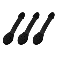 1/3/4/6/10个装白色塑料安全带柜锁，家用抽屉安全防护锁 - 黑色 - 查看 8