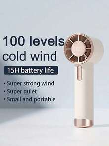 Mini Handheld Air Cannon Fan, 100-Level Infinite Hurricane Technology With Wind Speed Display. Hold For 2 Seconds To Get A Surprise. Portable And Cooling, Ideal For Travel! - Multicolor - View 4