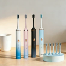 Lenovo A1PRO Electric Toothbrush: Smart Pressure-Sensing Design To Prevent Tooth Impact; 4 Cleaning Modes + Sensitive Gum Care Brush Head; High-Frequency Vibration For Deep Cleaning; Travel-Friendly Set. - Multicolor - View 1