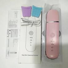 升级版超声波洁面刷，USB充电式毛孔清洁器，配备2个硅胶刷头，震动式黑头去除器和去角质器，价格实惠的家用深层清洁护肤设备 - 多色 - 查看 16
