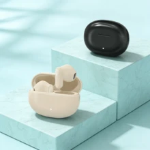 Auriculares inalámbricos Bluetooth verdaderos con cancelación de ruido mini y cómodos, con alta calidad de sonido, Bluetooth 5.3 - Ver 1