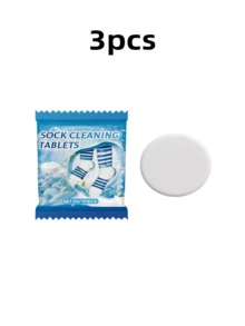 5g/Pc Powerful Sock Cleaning Effervescent Tablets, No Hand Washing Needed, Color-Preserving Care, Suitable For Sports/Cotton Socks, Mild Fresh Scent, Portable - Solid State - View 11