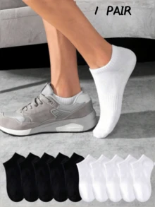 5 Pairs Of White Ruffle Fashion Women's Socks - Multicolor - View 20