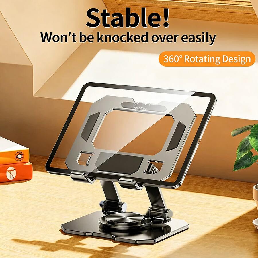 360°可调节笔记本电脑支架，全金属可折叠伸缩升降散热支架 - 查看 1