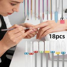Bộ dụng cụ mài móng tay kim cương, dụng cụ chăm sóc móng để đánh bóng móng, loại bỏ lớp biểu bì. - Nhiều màu - Xem 1