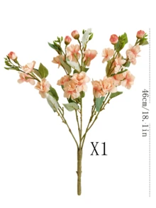 1/2/3pcs 46cm Artificial Rose Flowers, Suitable For Wall, Living Room, Bedroom, Wedding, Party Decoration, Tabletop Decor. Home, Desktop, Kitchen, Wedding, Dining Table, Center Piece, Office, Garden, Outdoor, House, Yard Decoration, Suitable For Spring, Summer, Autumn, Winter - Champagne - View 10