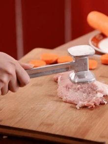 1 pieza Martillo ablandador de carne de acero inoxidable, adecuado para ternera, filete, pollo, cerdo, herramienta de cocina, decoración de cocina, accesorio de cocina, suministros de cocina, decoración del hogar, almacenamiento de cocina, esencial para camping, esencial para vacaciones, vuelta al colegio, suministros del hogar, esencial familiar, regalo para mujeres, regalo para hombres, regalo para la madre, regalo para el padre, regalo para el abuelo, regalo para la abuela - Multicolor - Ver 10