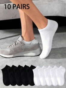 5 Pairs Of White Ruffle Fashion Women's Socks - Multicolor - View 1