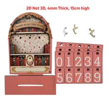 2D Vintage Reading Tracker, 4mm Thick, 15cm High, Annual Book Counting Decor, Can Track Up To 999 Books This Year, Sturdy Structure, Bookshelf Decor, Bookshelf Counter, Reading Counter, Handmade Interesting Bookshelf, Desktop Decor, Office Desk Decor, Suitable For Students, Office Workers, Readers, Teachers, Writers - Multicolor - View 14