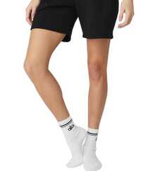 Alo Yoga Crew Socks, Socks Men/Women ,Cushioned Cotton Athletic Arch Support Moisture Wicking,1-Pairs - 白色 - 查看 2