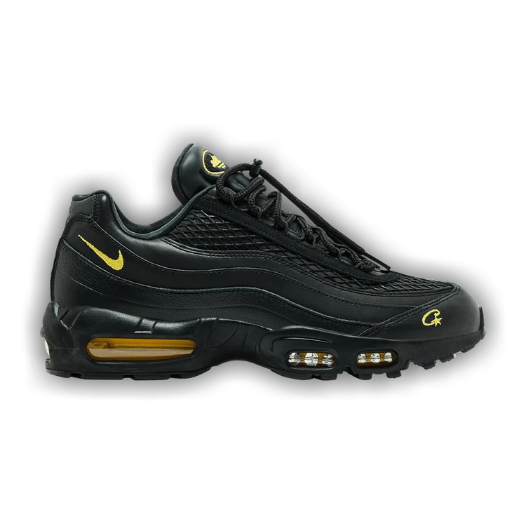 Nike Corteiz X Nike Air Max 95 SP 'Honey Blacks' (Unisex) Black/Black/Tour Yellow FB2709-003 Summer New - 黑色 - 查看 1