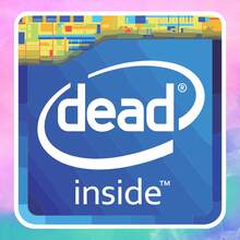 Dead Blue Hard Drive, "Inner Death" Describing Mental Exhaustion, Emotional Numbness, Loss Of Passion For Life, Humorous, Parody Waterproof Vinyl Sticker - Durable Matte Surface, Self-Adhesive Bumper Sticker, Suitable For Cars, Windows, Laptops, Trucks, Water Bottles - Multi-Functional Durable Design, Car Sticker - Vinyl - View 2