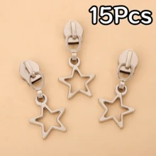 Móc kéo khóa hình ngôi sao 5 cánh bằng kim loại, đầu kéo khóa hình ngôi sao rỗng, phụ kiện kéo khóa túi xách và quần áo thủ công tự làm, móc kéo khóa dễ thương dành cho nữ, móc kéo khóa thay thế cho quần áo và túi xách. - nhiều màu - Xem 23