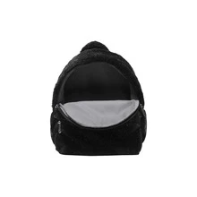 Mochila con logo de Nike, cierre de cremallera, fabricada en poliéster (fibra de poliéster), corte regular, unisex y estilo para parejas. - Negro - Ver 4