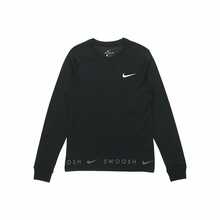 Nike Sportswear Swoosh 休閒運動印花圓領長袖T卹 男款 黑色 - 黑色 - 查看 11