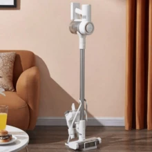 1 pieza Estantería vertical para almacenar aspiradora, organizador multifuncional, accesorio para el hogar que ahorra espacio, adecuado para fregonas de baño, organización de cocina interior, estanterías de piso, estanterías de herramientas, estanterías para fregonas, compatible con otras marcas - Multicolor - Ver 4