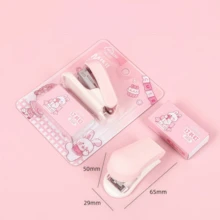 1 Doos/Draagbare Kleine Macaronkleurige Mini Nietmachine Set Kleur Willekeurig - veelkleurig - Bekijken 8