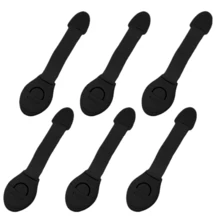 1/3/4/6/10个装白色塑料安全带柜锁，家用抽屉安全防护锁 - 黑色 - 查看 7