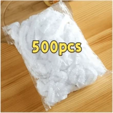 500 قطعة من الأغلفة البلاستيكية القابلة للتخلص منها، لتغليف الفاكهة والخضروات، مثالية للمطبخ والنزهات والشواء - لملامسة الأطعمة - مشاهدة 3