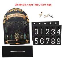 2D Vintage Reading Tracker, 4mm Thick, 15cm High, Annual Book Counting Decor, Can Track Up To 999 Books This Year, Sturdy Structure, Bookshelf Decor, Bookshelf Counter, Reading Counter, Handmade Interesting Bookshelf, Desktop Decor, Office Desk Decor, Suitable For Students, Office Workers, Readers, Teachers, Writers - Multicolor - View 13
