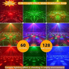 DJ迪斯科球灯、派对灯、遥控图案投影仪、LED声控灯、RGB频闪投影灯、圣诞节、万圣节、节日派对、卡拉OK酒吧、生日、婚礼、俱乐部氛围灯 - USB charging device - 查看 4