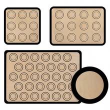 4pcs Silicone Macaron Baking Mat, Non-Stick Easy Release, Reusable, Oven Piping Mold Pad. Flat Anti-Slip Durable, Round & Square Cookie Cake Roll Mat, Essential Baking Tool For Beginners - Multicolor - View 14
