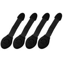 1/3/4/6/10个装白色塑料安全带柜锁，家用抽屉安全防护锁 - 黑色 - 查看 11